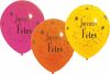 10 Ballons Multicolore Joyeuses Fêtes