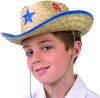 Chapeau de Cowboy en paille pour enfant