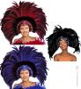 Coiffe Paillettes et Plumes Brazil