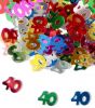 Confettis 40 ans multicolores